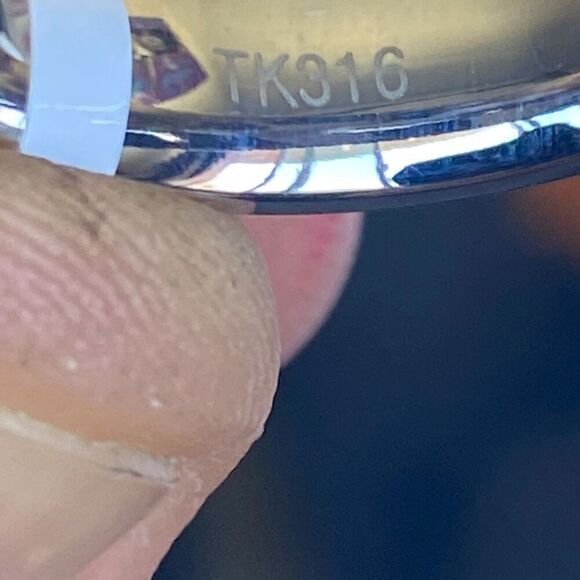 Men's Stainless Steel Matte Metal Stripe Ring Band size 10 - Picture 5 of 5